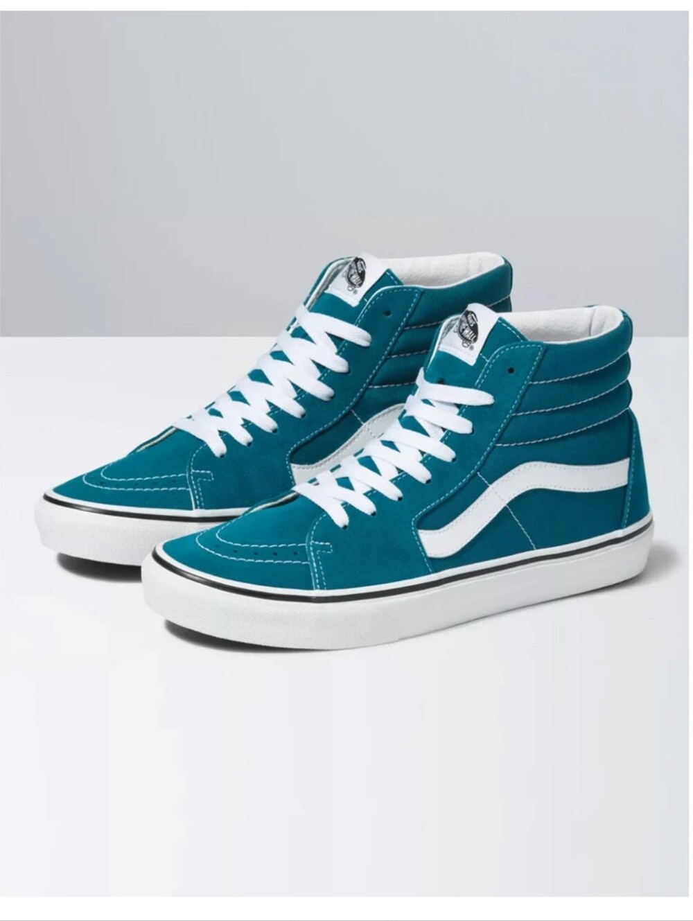 Vans Sk8-Hi High Top Sneakers Teal Corsair Blue Women's 9.5 EUC